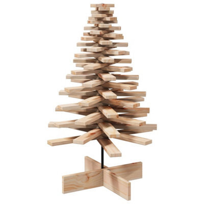 Berkfield Versatile Wooden Christmas Tree For Decoration 100 Cm Solid Wood Pine - image 1