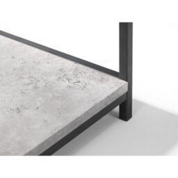 Julian Bowen Staten Tall Concrete Bookcase - Concrete And Black - thumbnail 5