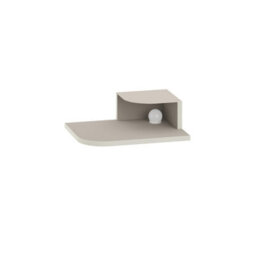Decortie Luno Modern Floating Corner Bedside Table Nightstand Wall-Mounted Led 30Cm Sandstone Bedroom - thumbnail 2