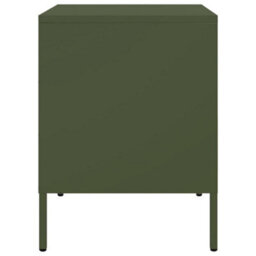 Berkfield Bedside Cabinets 2 Pcs Olive Green 36X39X50.5 Cm Steel - thumbnail 7