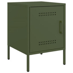 Berkfield Bedside Cabinets 2 Pcs Olive Green 36X39X50.5 Cm Steel - thumbnail 5