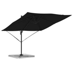 Berkfield Modern Cantilever Roma Parasol Black 286X285X265 Cm Aluminium - thumbnail 3