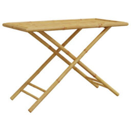 Walplus 5 Piece Garden Outdoor Dining Set Suitable For Backyard, Patio  Bamboo - Cushion Not Included - thumbnail 4