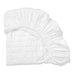 Living And Home Super King Deep Fit White Quilted Fitted Sheet Comfortable Warm And Supportive 180Cm W X 200Cm D - thumbnail 4