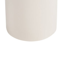 Wyld And Coco Novahome Sculptural Round White Side Table - Compact Living Room Pedestal (W30 X D30 X H40Cm) - thumbnail 5