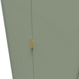 Madrid 2 Door 2 Drawer Wardrobe In Reed Green (Ready Assembled) - thumbnail 4