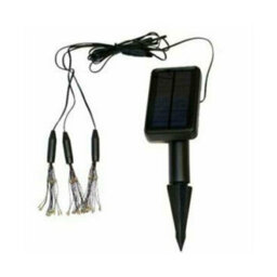 HSD 96 Led Warm White Triple Starburst Lights - Solar Power Lights For Christmas, Weddings, And Home Decor - thumbnail 3