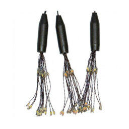 HSD 96 Led Warm White Triple Starburst Lights - Solar Power Lights For Christmas, Weddings, And Home Decor - thumbnail 4