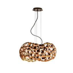 Luminosa Lighting Luminosa Narisa 5 Light Ceiling Pendant Gold, Brown, G9 - Uk Stock - thumbnail 2
