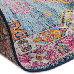 The Rug Edit Blue Multi Traditional Muse Oriental Medallion Rug - thumbnail 6