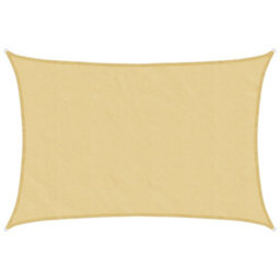 Berkfield Sun Shade Sail Sand 6X4 M 100% Polyester Oxford - thumbnail 2