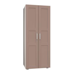 Atomia Contemporary Matt Antique Rose Double Wardrobe (H)1875mm (W)750mm (D)580mm - thumbnail 3