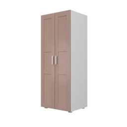 Atomia Contemporary Matt Antique Rose Double Wardrobe (H)1875mm (W)750mm (D)580mm - thumbnail 2