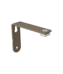 28mm Styleline  Gliding Curtain Pole Set With Stud End - Taupe, 120Cm - thumbnail 5