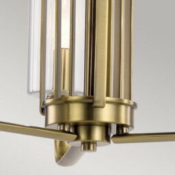 Luminosa Lighting Luminosa Kichler Kimrose Multi Arm Pendant Ceiling Light Brushed Natural Brass - thumbnail 4
