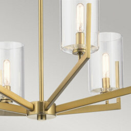 Luminosa Lighting Luminosa Kichler Nye Multi Arm Pendant Ceiling Light Brushed Natural Brass - thumbnail 3