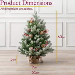 Christow Christmas Artificial Frosted Green Wreath - thumbnail 7