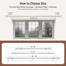 Aspire Homeware Sapphire Metal Curtain Pole With Crystal Finials Extendable Rod 70-120 Cm (Chrome) - thumbnail 5