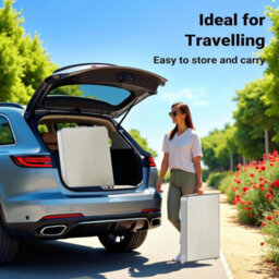 4Ft Folding Camping Table Aluminium Picnic Portable Party Bbq Outdoor & 4 Stools - thumbnail 5