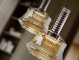 Luminosa Lighting Luminosa Scarlett Slim Pendant Ceiling Light Amber Led 3000K - Uk Stock - thumbnail 4