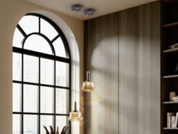 Luminosa Lighting Luminosa Scarlett Slim Pendant Ceiling Light Amber Led 3000K - Uk Stock - thumbnail 2