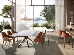 Angel Cerda Stylish Brown Leatherette Bar Stool For Dining Room - thumbnail 5