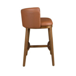 Angel Cerda Stylish Brown Leatherette Bar Stool For Dining Room - thumbnail 6