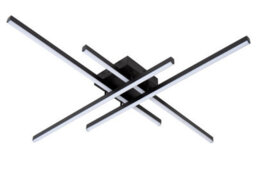 Lucide Novak Flush Ceiling Light - Led Dim. Cct 1X42W 2700K/4000K - Black - thumbnail 2