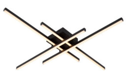 Lucide Novak Flush Ceiling Light - Led Dim. Cct 1X42W 2700K/4000K - Black - thumbnail 1