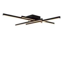 Lucide Novak Flush Ceiling Light - Led Dim. Cct 1X42W 2700K/4000K - Black - thumbnail 3
