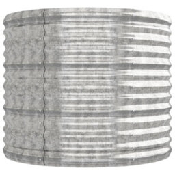 Berkfield Garden Planter Powder-Coated Steel 224X80X68 Cm Silver - thumbnail 4