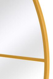Mirroroutlet The Fenestra Gold Extra Large Circular Window Metal Wall And Leaner Mirror 200Cm X 200Cm - thumbnail 4