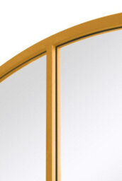 Mirroroutlet The Fenestra Gold Extra Large Circular Window Metal Wall And Leaner Mirror 200Cm X 200Cm - thumbnail 5