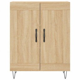 Berkfield Highboard Sonoma Oak 69.5X34X180 Cm Engineered Wood - thumbnail 8