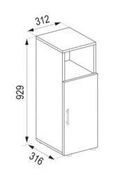 Vcm Bathroom Furniture Cabinetrank Bathroom Cabinet Flandu - thumbnail 3