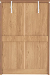 Seconique Charles 3+2 Drawer Chest Of Drawers In Oak Veneer With Dark Walnut Trim - thumbnail 7