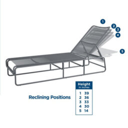 Dorel Nyla Sun Lounger Charcoal 1670X990X520mm - thumbnail 3