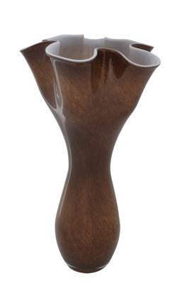 Orsina Flared Chocolate Glass Vase