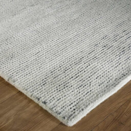 Melrose Soft Textured Grey Distressed Look Design Small Indoor Area Rug 080/150Cm - thumbnail 3