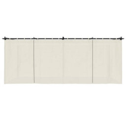 Walplus Gazebo With Curtains Cream 6X3 M Steel - thumbnail 4
