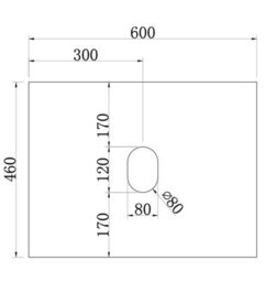 Affine 600mm Countertop Bathroom Vanity Unit Basin Wall Hung Furniture Soft Close White - thumbnail 7