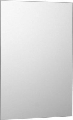 50 X 70Cm Rectangle Frameless Bathroom Mirror With Wall Hanging Fittings - image 1