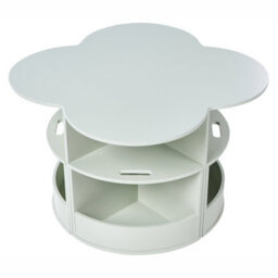 Wyld and Coco Brightnest 4-Seater Kids Table And Chairs Set - Light Green, Nesting Stools With Storage - thumbnail 6