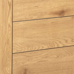 Wyld Haus El Paso Black Metal & Wild Oak Veneer 1 Door 3 Drawer Small Sideboard - thumbnail 8