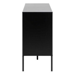 Wyld Haus El Paso Black Metal & Wild Oak Veneer 1 Door 3 Drawer Small Sideboard - thumbnail 5