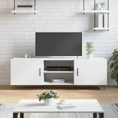 Berkfield Tv Cabinet White 150X30X50 Cm Engineered Wood - image 1