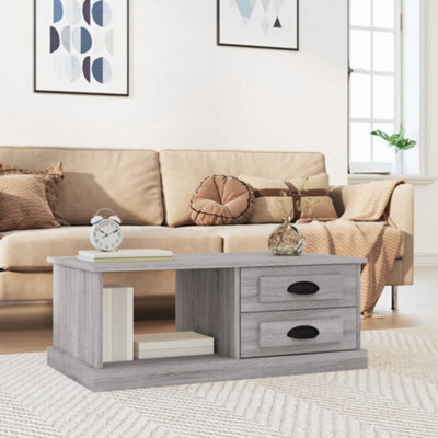 Berkfield Coffee Table Grey Sonoma 90X50X35 Cm Engineered Wood - image 1