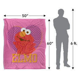 Sesame Street Heart Elmo Blanket Multicoloured (One Size) - thumbnail 5