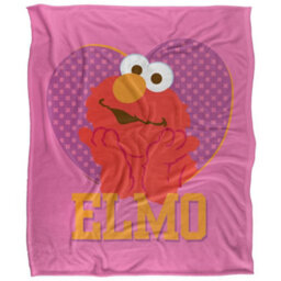 Sesame Street Heart Elmo Blanket Multicoloured (One Size) - thumbnail 2
