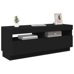 Berkfield Modern Tv Cabinet With Led Lights Black 100X35X40 Cm - thumbnail 7